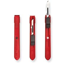 Black Thumb Slider Single Use Safety Scalpel, #10, Non-Sterile (Pack of 100)