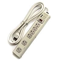 Belkin F9D601FC08 6-Outlet High Grade Metal Surge Protector, 700 Joules, 8 Feet Cord