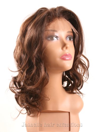 22 Full Front Lace Brazilian Remy Human Hair Wig 22 Inches 1B Off Black Grade AAA Soft Silky