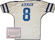 Troy Aikman Dallas Cowboys NFL Hand Signed Authentic Style Home White Football Jersey
