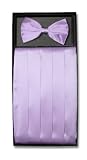 SILK Cumberbund & BowTie LILAC PURPLE Men's Cummerbund & Bow Tie Set