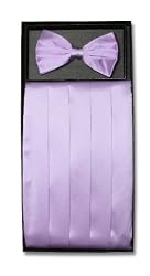 SILK Cumberbund & BowTie LILAC PURPLE Men's Cummerbund & Bow Tie Set