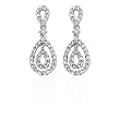 14K White Gold 1/2 ct. Diamond Fashion Earrings