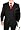 Gino Valentino Ticket Pocket Made in Italy Merino Wool / Silk Mens Suit Vested 150's Hand Pick Stitching Two Button 3pc Canvas Front Jacket Modern Flat Front Pants Plus Vest Custom Working Buttonholes Business Suit Jet Black (36 Short)