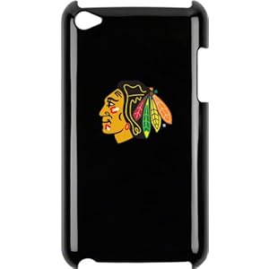 Tribeca FVA4619 Varsity Jacket Solo Shell for iPod Touch 4G, Chicago Blackhawks - Black
