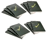 DIY Indispensables US Military Memo Book (12 Pack) Side Bound 3-3/8 x 5-5/8 Inch with Durable Sewn Binding College Ruled 72 Sheet Notebook Made in USA