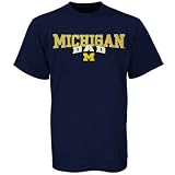 Michigan Wolverines Navy Blue Team Dad T-shirt
