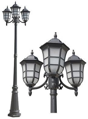 TP Lighting Matte Black Finish 80"Hx20"W Outdoor Post Pole Light Lighting Lamps
