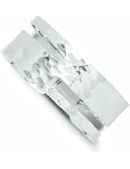 Genuine .925 Sterling Silver Solid Polished Hammered Fancy Cuff Bangle Bracelet 30.3 Grams . 100% Satisfaction Guaranteed.