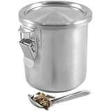 Mini Canister with Spoon Stainless Steel