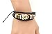November's Chopin (TM) Handmade Owl Button Metal Ring Braided Adjustable Wrap Bracelet