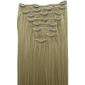 Clip In Extensions 100% Kanekalon 8 teiliges Haarverl�ngerungsset 50 cm Farbe #613 hellblond