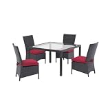 Cosmo 5-pc. Dining Set- Red