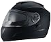 Daytona Crossover Flat Black Matte Dual Visor Full Face DOT Motorcycle Helmet [Large]
