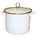 Calypso Basics 8-Quart Stockpot with Glass Lid, White