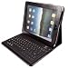 Deluxe Keycase Black Leather Effect Case with inbuilt Bluetooth Keyboard for Apple iPad