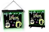 Multi Color Frameless Led writing Board LED Write on Sign Message Board for Restaurant