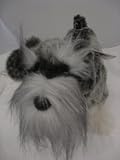 Fuzzy Nation Miniature Schnauzer Puppy Purse Teacup Size