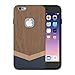 iPhone 6S Plus Case,Slicoo Unique Handmade Natural Wood Slim Hard Cover Wooden Protective Case for iPhone 6 Plus / Apple iPhone 6S plus (Black Walnut)