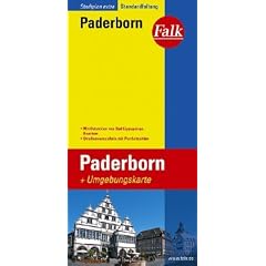 Falk Stadtplan Extra Standardfaltung Paderborn
