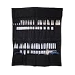 Della Q Black Interchangeable Knitting Needle Double Case 190-1