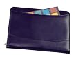 Winn Napa Leather Zippered Writing Pad Black