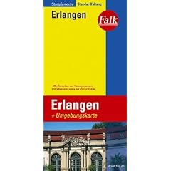 Falk Stadtplan Extra Standardfaltung Erlangen