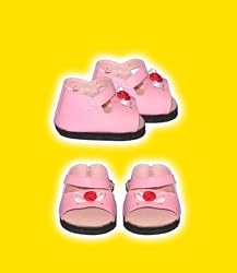 Pink Sandals clothes fits 12" Snuggl'ems, 8" - 10" Stuffed Animal kits & most Webkinz & Shining Star animals