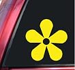 Flower #1 Vinyl Decal Sticker - Yellow