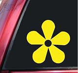 Flower #1 Vinyl Decal Sticker - Yellow