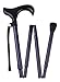 Ez2care Classy Adjustable Folding Cane with Carrying Case, Metallic Purple