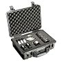 Pelican 1500 Water Tight Protective Pelicase Black / Silver