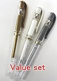 Uni Ball Signo Gel Ink Pens -Medium Point 1.0mm-gold & Silver & White Ink-value Set of 3