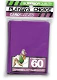 Players Choice Purple Sleeves (Pack of 60) Standard Size Deck Protectors - Ideal for YuGiOh!, Pokemon, Magic: The Gathering, World of Warcraft Trading Card Games