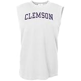Clemson Tigers White Shooter Sleeveless T-shirt