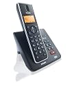 Philips SE 2551 B/38 Schnurlostelefon (HD Sound, Monchrom Display, Gleb Hintergrundbeleuchtung, 100 Namen und Nummern Telefonbuch, Anrufer-ID, 12 Stunden Gesprächszeit, 150 Stunden StandBy-Zeit) schwarz