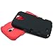 Galaxy S4 Case, MagicMobile Hybrid Impact Shockproof Protective Case for Samsung Galaxy S4 Cover Hard Armor Shell and Soft Silicone Skin Layer [ Black - Red ] with Screen Protector and Stylus