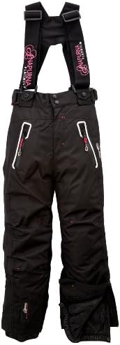 Geographical Norway Xobalt Pantalon fille Noir/Fuchsia FR : 10 ans (Taille Fabricant : 10)