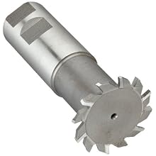 Niagara Cutter TS109 T-Slot Shank Type Cutter, High Speed Steel, Uncoated (Bright), Weldon Shank, 10 Helix Angle, 2" Cutter Diameter, 12 Tooth, 5/32" Width
