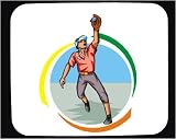Mouse Pad with baseball, game, outdoor, team, ball, field, equipment