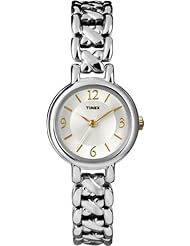 Timex Womens T2N823 Elevated Classics Everyday Dress Silver Dial Bracelet Watch