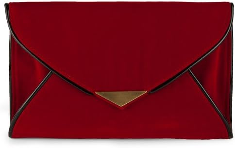 (Red Suede) Nila Anthony Envelope Design Clutch Carrying Case for Samsung Galaxy Note 2 10.1-inch Tablet / Samsung Galaxy Note / Samsung Galax Tab 2 / Samsung Galaxy Tab 10.1-inch Android Tablets