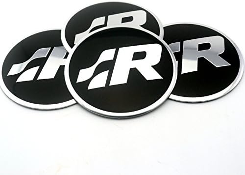 csyy ID csyymo27 4PC X R Line Car Wheel Center Hub Emblem Sticker FOR VW Polo Golf Badge Decal
