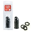 California Exotics / Swedish Erotica Latex Extension Black 3" Sleeves Adult Sex Toy Kit