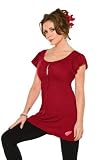 Detroit Red Wings Women's Rayon Peasant Top - by Alyssa Milano