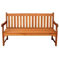LuuNguyen - Adam Foot Outdoor Five Foot Hardwood Bench (Natural Wood Finish)