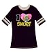 Smurfette - I Heart Smurf Black T-Shirt for women - X-Large