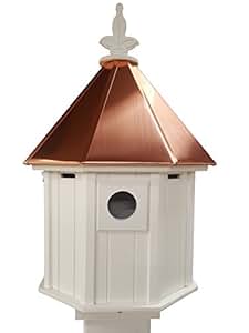 Amazon.com : Octagon Bird House Song Bird Cellular PVC Copper Roof