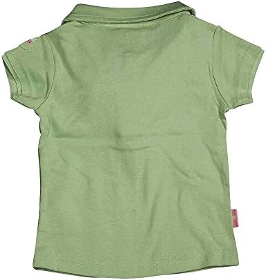 Wild Mango - Little Girls Ribbed Polo Top, Green 7684-3T