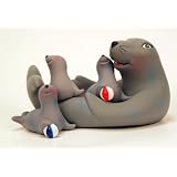 Seal Family Rubber Bathtub Toy by